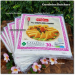 Pastry frozen SKIN SPRING ROLL samosa kulit lumpia TYJ Spring Home Singapore 10" 25cm 30 sheets 550g
